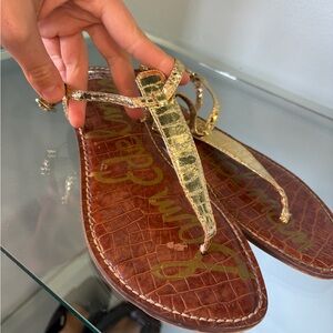 Sam Edelman Gold Sandals